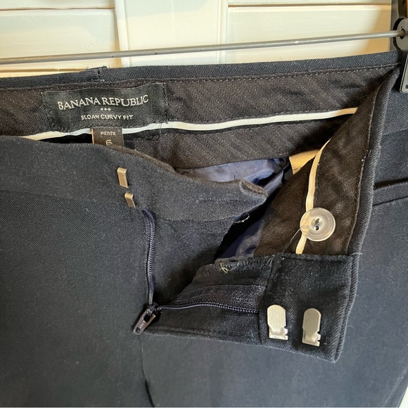 Banana Republic Sloan Curvy Fit Dress Pants Navy - Picture 3 of 9